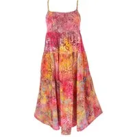 Guru-Shop Midikleid Boho Sommerkleid, luftiges Midikleid,.. alternative Bekleidung