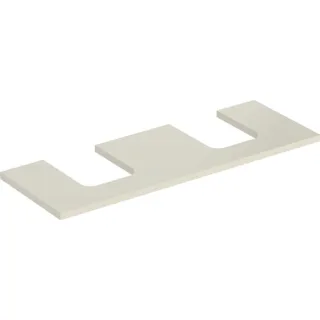 Geberit ONE Waschtisch-Platte, Ausschnitt rechts und links, für Aufsatzwaschtisch Schalenform 505276004