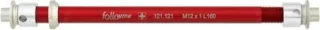 FollowMe Steckachse Zugrad Aluminium passend z.b. für Syntace/DT Swiss rot M12 x 1,0 x 160 mm