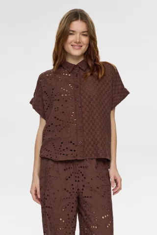 Nümph - NUPALMA SLEEVELESS SHIRT chicory coffee - Gr. - 36