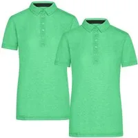 James & Nicholson Poloshirt Doppelpack Damen Funktionspolo für Freizeit und Sport Polo JN753 (Doppelpack, 2er-Pack) Atmungsaktiv, feuchtigkeitsregulierend und schnelltrocknend