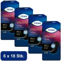 TENA Inkontinenz-Einlage TENA LADY - Silhouette Einlagen Noir - Mini, 108-St.