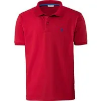 U.S. Polo Assn. Poloshirt schöne Piqué-Struktur und Logo-Stick im Kontrastton