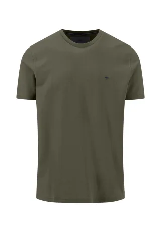 FYNCH-HATTON - T-Shirt, Basic, Premium Cotton dark khaki - Gr. - M