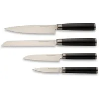 ECHTWERK Messer-Set Damaszenerstahl, 4tlg. (Set, 4-tlg), mit 67 Lagen gefertigt, HRC 56-58° Rockwell gehärtet