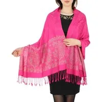 dy_mode Modeschal Eleganter Damen Schal Stola Schultertuch im Paisley Muster, mit Fransen