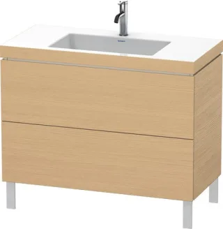 Duravit L-Cube c-bonded Set bodenstehend Natur Eiche Matt 1000x480x698 mm - LC6938O3030 LC6938O3030