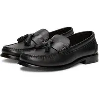 Tommy Hilfiger HILFIGER TASSEL LTH LOAFER Slipper, Blockabsatz, Mokassin, Businessschuh mit modischer Quasten