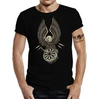 LOBO NEGRO® T-Shirt für den Dart Fan: Dart-Eagle 3 schwarz