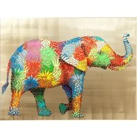 Kare Design Leinwandbild Flower Elefant 50x40cm