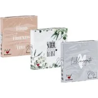 Levandeo® Papierserviette, 3er Set Servietten je 20 Stück Lieblingsgäste 33x33cm FSC 3-lagig