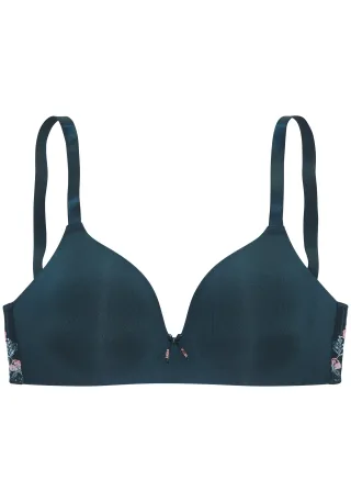 LASCANA - LASCANA Bralette petrol-rose - Gr. - 85B