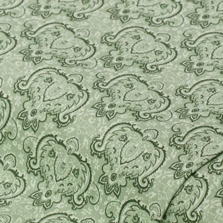 Baumwoll-Trachtenstoff "Ornament", grün-color