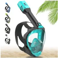 Khroom Schnorchel Schnorchelmaske Erwachsene Tauchermaske Vollgesichtsmaske Schnorcheln (geprüfte CO₂ Sicherheit, Vollgesichtsmaske Tauchmaske), Seaview Pro