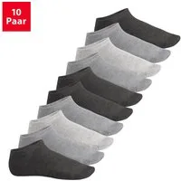 Footstar Sneakersocken EVERYDAY! 10 Paar / 20 Paar Damen & Herren Sneaker Socken (10-Paar) Perfekte Passform, angenehme Nähte, verstärke Ferse & Spitze