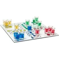 relaxdays Spiel Drinking Ludo Spiel