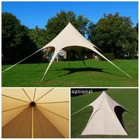 yourGEAR Pavillon your GEAR Sonora - Sternzelt Ø 10 x 4 m Sonnendach Baumwollmischgewebe