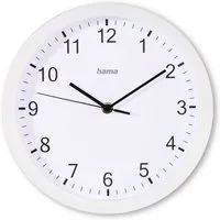 Hama Wanduhr Wanduhr "Elba", Ø 25 cm, ohne Ticken (geräuscharm)