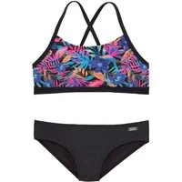 Bench. Bustier-Bikini Pitch Kids mit trendigem Dschungeldruck