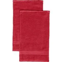 REDBEST Gästehandtuch Gästetuch "Chicago" 2er-Pack, Frottier, Walk-Frottier Uni