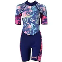 F2 Neoprenanzug F2 Damen Neopren Anzug Kurz Tropical Shorty 2,5 mm M Multicolor