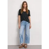 STREET ONE Kurzarmshirt Sommershirt mit Knotendetail