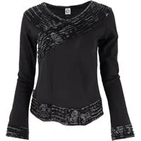 Guru-Shop Longsleeve Langarmshirt Boho-chic, Hare Krishna Mantra.. alternative Bekleidung