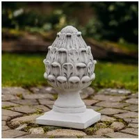 gartendekoparadies.de Gartenfigur Pinienzapfen Steinfigur Zirbelnuss, H. 37 cm, 16 kg, Frostsicher