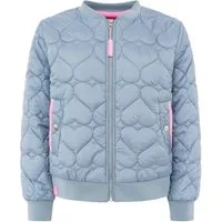 Zwillingsherz Steppjacke Bomberjacke mit gesteppten Herzen, mit Taschen und Reißverschluss