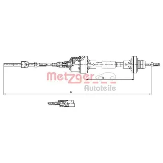 Metzger Kupplungsseil Opel Astra F CC Cabriolet T92 Caravan Kasten