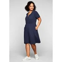 Sheego Jerseykleid Jerseykleid Kurzarm