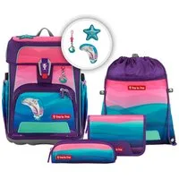 Step by Step Schulranzen Cloud Ocean - Schulranzen Set 5tlg. (Dolphin Lana)