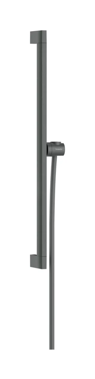 Hansgrohe Brausestange Unica E Puro 650mm mit Easy Slide Brausehalter Brushed Black Chrome,24404340 24404340