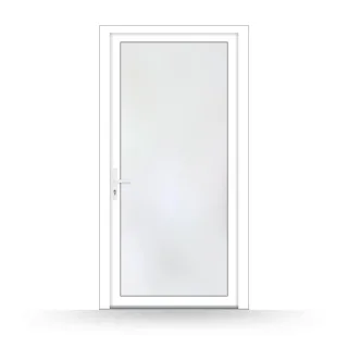Nebeneingangstür 100x90 cm, Kunststoff, Weiß, 1000 x 900 mm, 2-fach Verglasung, Modell Osnabrück, individuell nach Maß