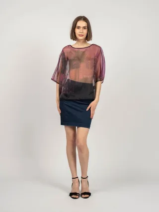 Patrizia Pepe Bluse Damen violett
