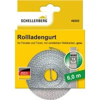 SCHELLENBERG Rollladengurt Mini 14 mm, 6 m, zur Bedienung eines Rollladens mit Gurtwickler (Set, 1-tlg), Gurtband in unterschiedlichen Farben erhältlich