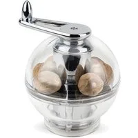 PEUGEOT Muskatmühle TIDORE 11cm Transparent Acryl Edelstahl für Muskat Manuell Manuell