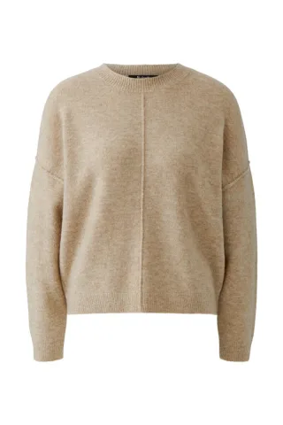 Miss Lagotte - Lockerer Pullover beige - Gr. - 34