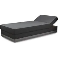 Sofnet Polsterbett Andre (mit Bettkasten und Bonell-Matratze), Einzelbett, Kinderbett, Schlafsofa - Regulierbarer Rückenlehne