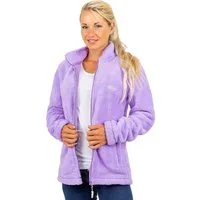 Reichstadt Fleecejacke Damen Regular Fit Flauschige Jacke Kuschelige 22RSW002 Extravagante Reißverschluss-Anhänger