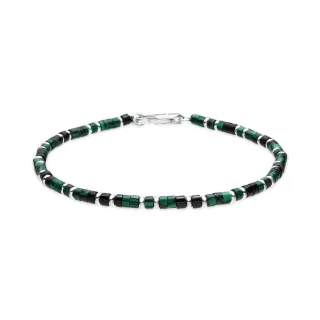 Luxenter Armband in Silber und Malachit – Hayo