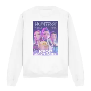 K-Pop Demon Hunters - "World Tour" Sweatshirt für Herren/Damen Unisex (Weiß)