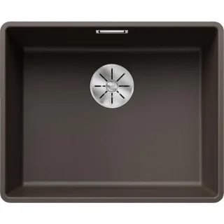 Blanco Subline 500-f Spüle 523537 52,7x42,7cm, PuraDur cafe, für Unterbau