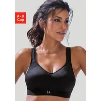 LASCANA ACTIVE Sport-BH ohne Bügel mit breiten, wattierten Trägern, mit seidiger Microfaser