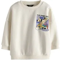 Next Sweater Rundhals-Sweatshirt mit Rücken-Print (1-tlg)