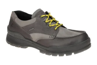 Ecco Trekking Halbschuhe Herren grau steel wasserdicht GORE-TEX atmungsaktiv