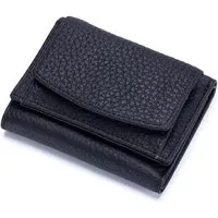 Zaewry Mini Geldbörse Schlichte kleine Geldbörse aus Leder für Frauen (1-tlg), mit Kartenschlitz, RFID-Diebstahlschutzbürste, 10 x 7 x 3cm