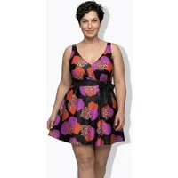 Ulla Popken Badekleid Badekleid Leomuster Softcups Schleife