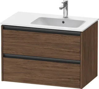 Duravit Ketho.2 Waschtischunterbau wandhängend Nussbaum dunkel Matt 810x480x549 mm - K25268021210000 K25268021210000