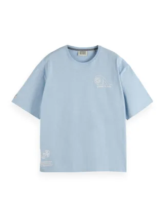 Scotch & Soda - Shirts Männlich Blau - Gr. - M